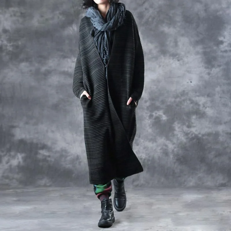 Fashion army green sweater long coat casual cardigans top quality v neck maxi knit coat