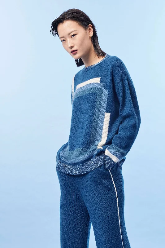 Women's crew neck cashmere knitwear