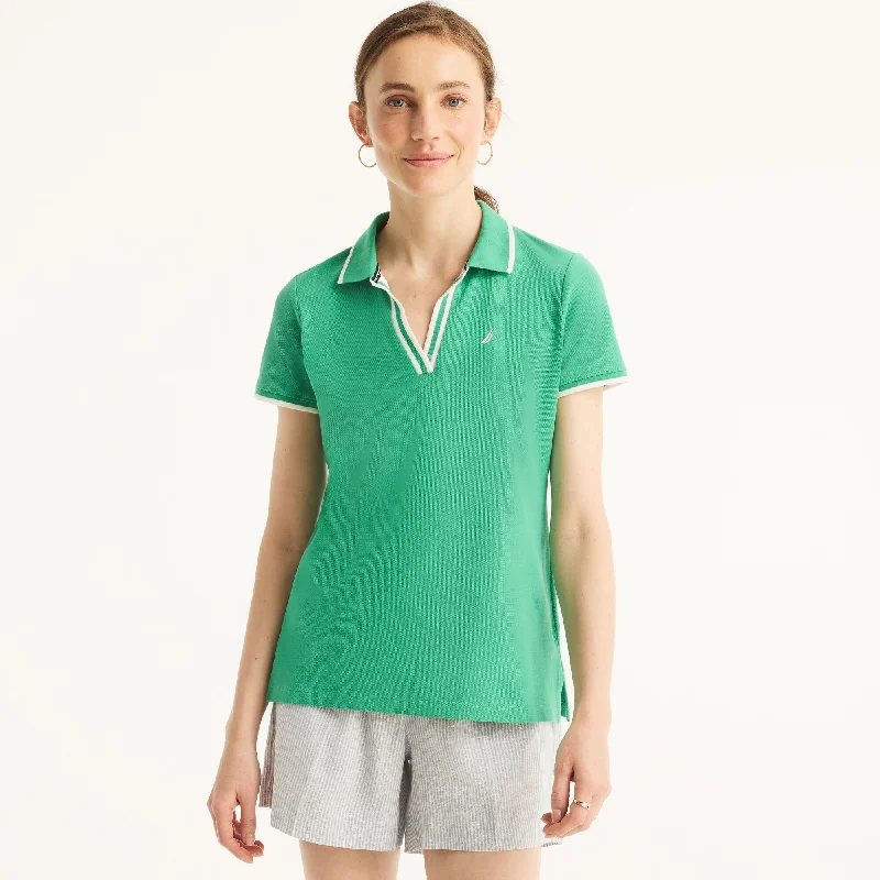 Nautica Womens Sustainably Crafted Deck Polo