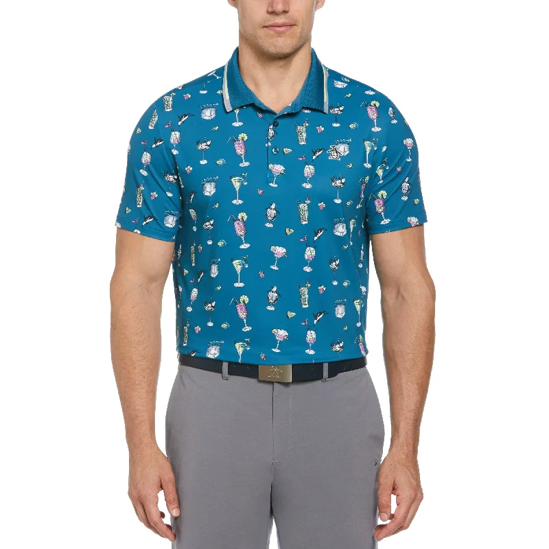 19th Hole Print Golf Polo