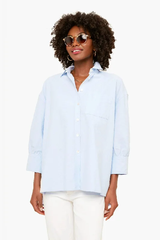 Blue Oxford Adair Boyfriend Shirt