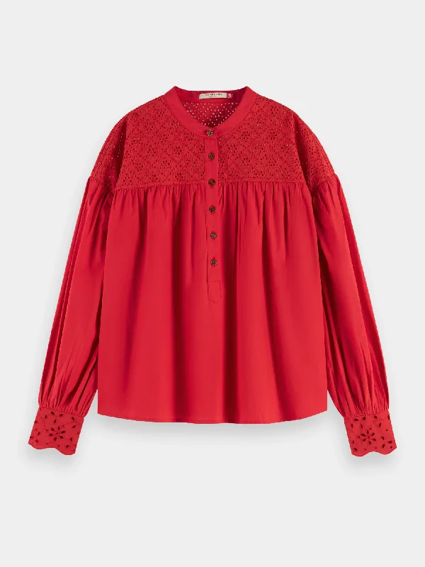 Broderie anglaise blouse