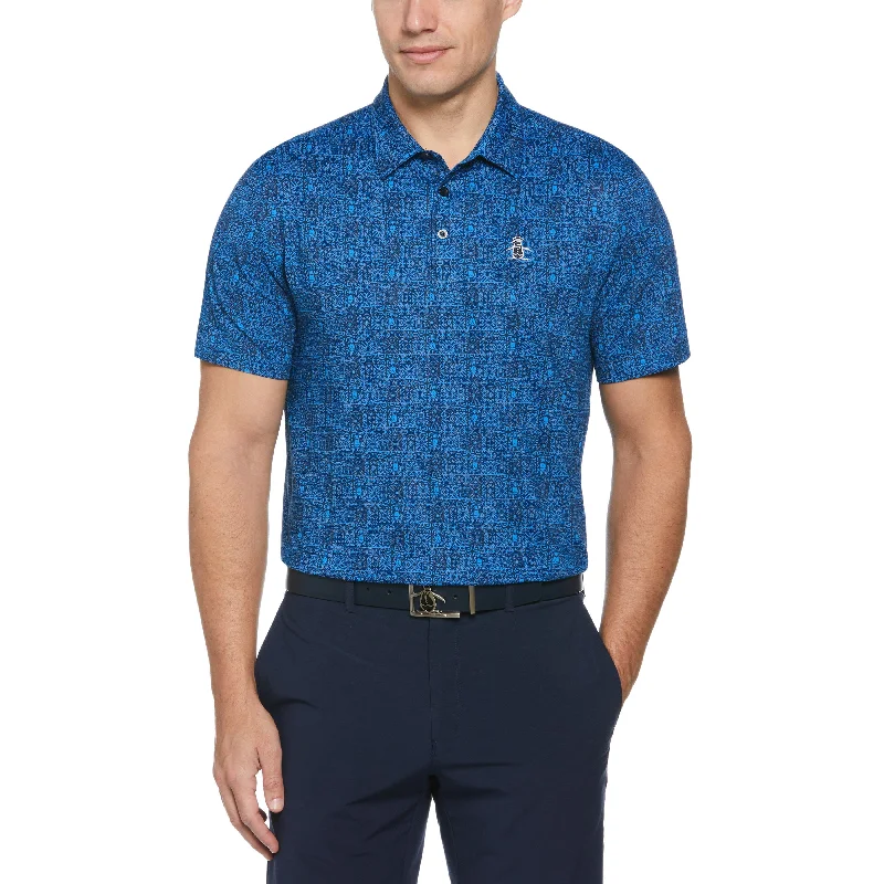 Chi Chi Allover Tribal Print Golf Polo