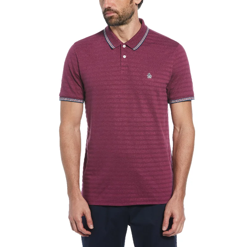 Cotton Jacquard Solid Polo