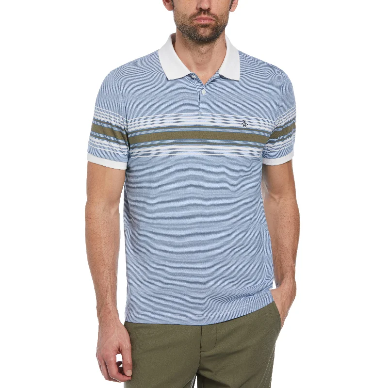 Engineered Chest Stripe Polo