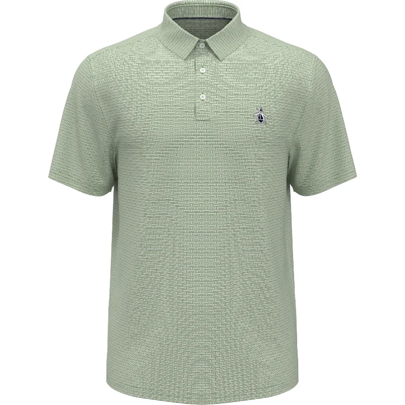 Fine Line Boat Print Golf Polo