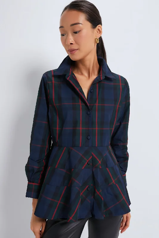 Fraser Plaid Ashlen Blouse