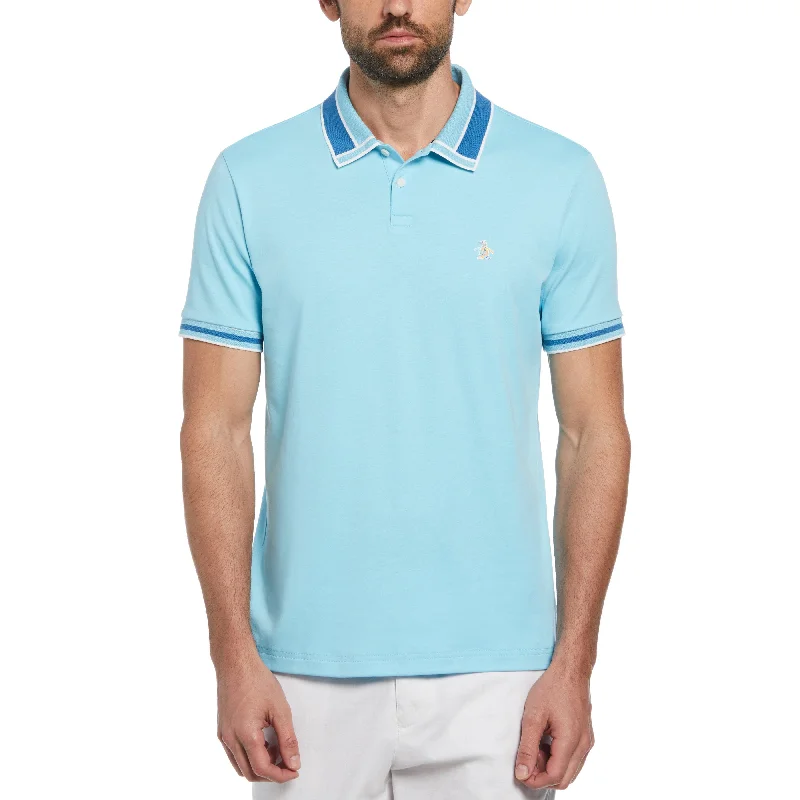 Interlock Novelty Collar Polo