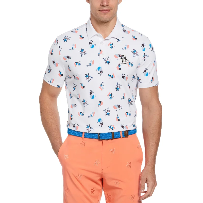 Memphis Pete Print Golf Polo