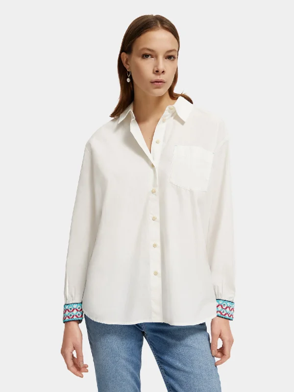 Oversized organic cotton shirt