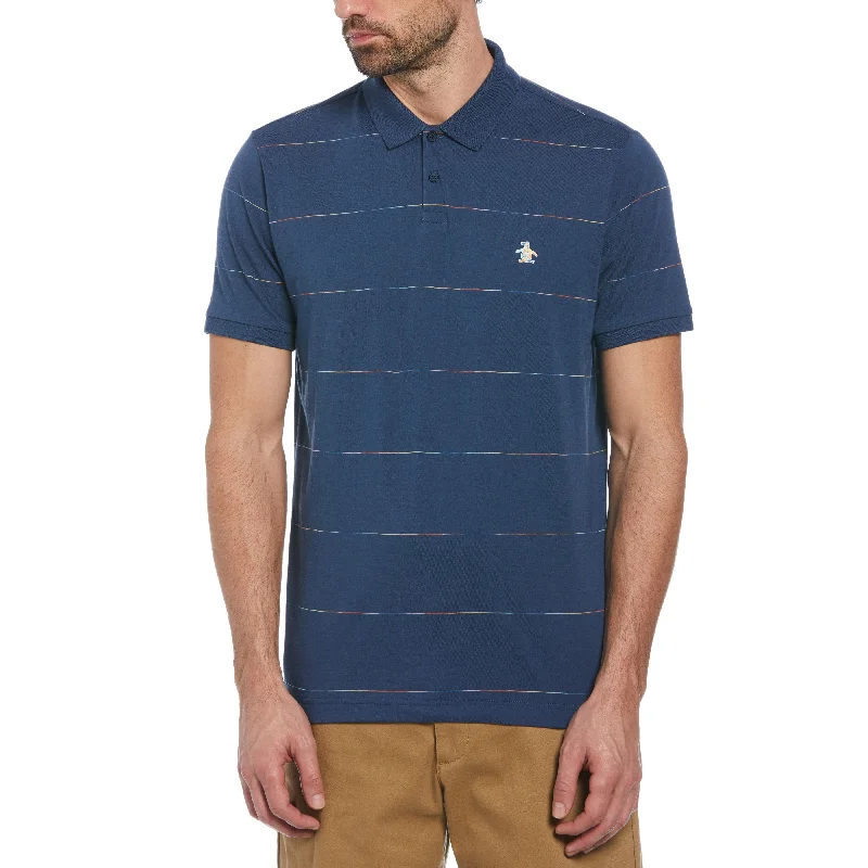 Pride Space Dye Stripe Polo