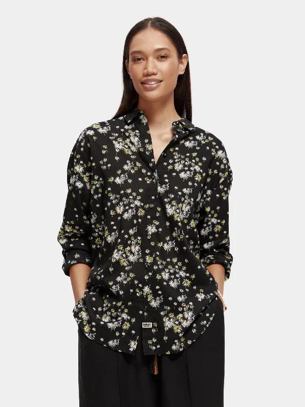 Printed oversized shirt