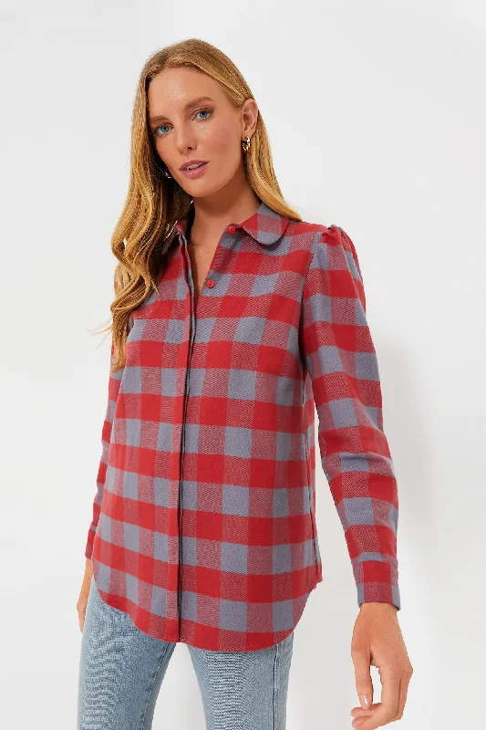 Red Plaid Saranac Shirt