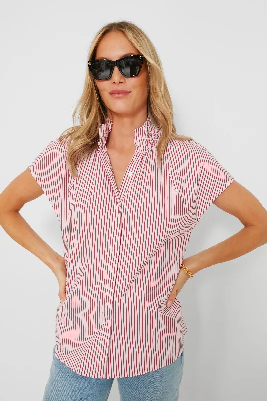 Red Stripe Rae Blouse