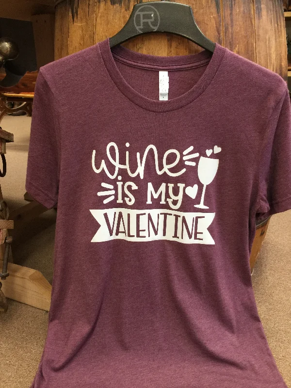 "Wine Is My Valentine" Women's T-shirt