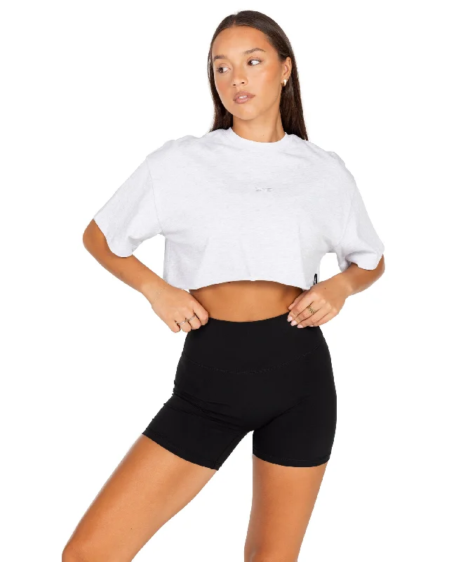 Women's Classic Cropped Tee - Polar Grey