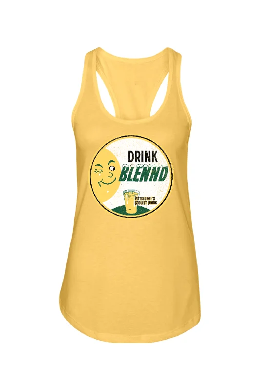 Drink Blennd Retro - Ladies Racerback Tank