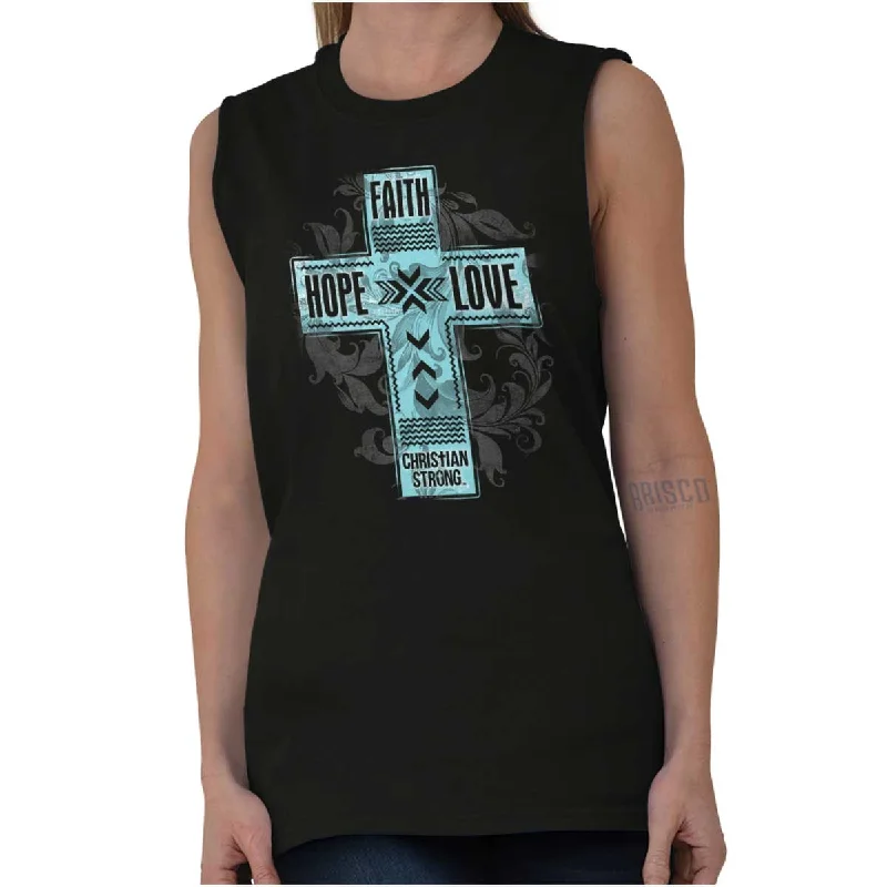 Faith Hope Love Sleeveless T-Shirt