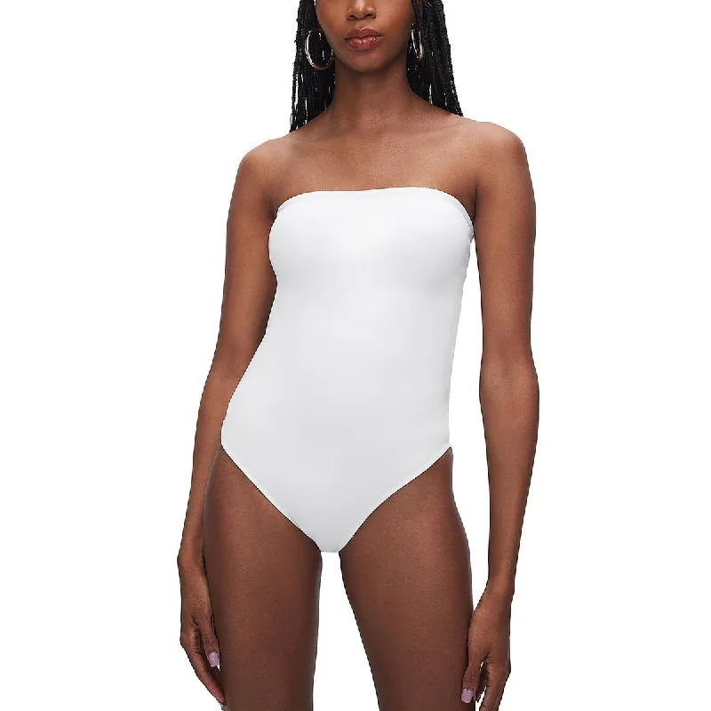 Good American Womens Strapless Tube Bodysuit