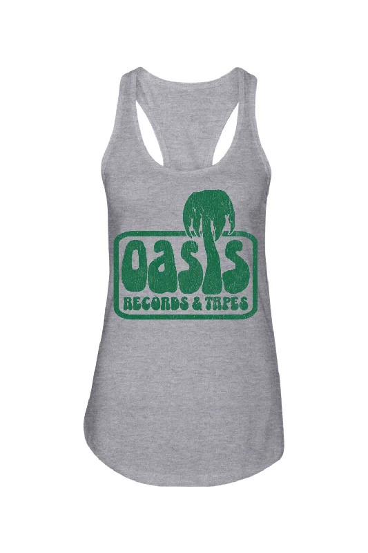 Oasis Records & Tapes - Ladies Racerback Tank