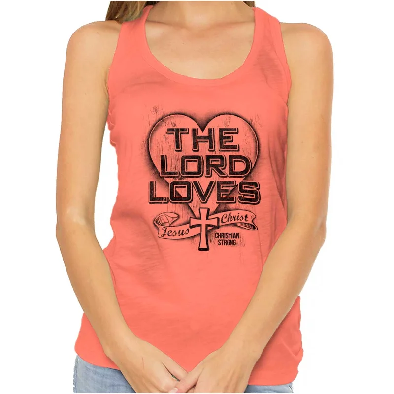 The Lord Loves Racerback Tank