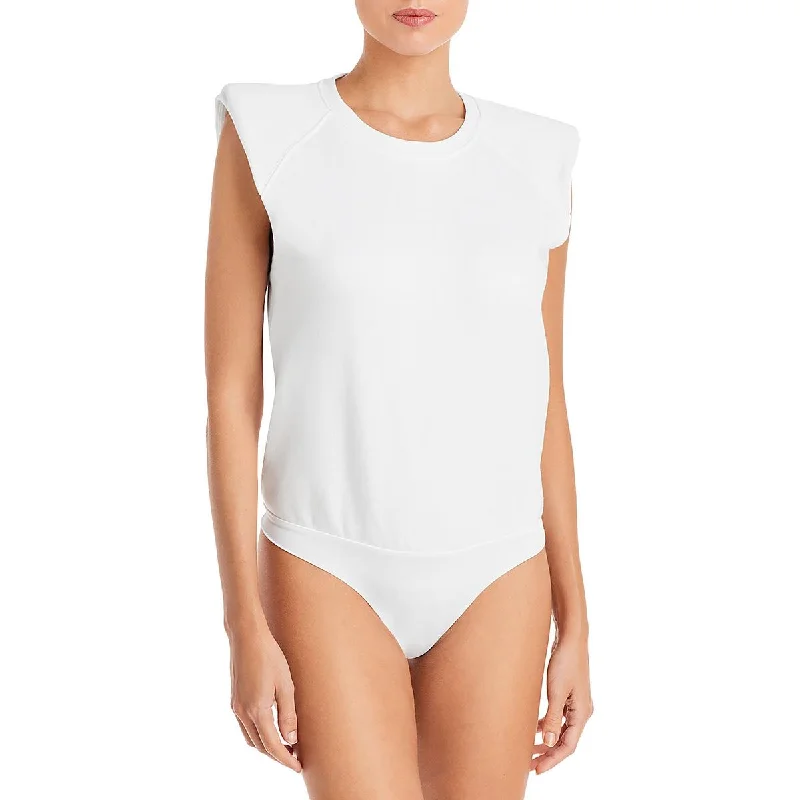 Jonathan Simkhai Womens Channing Organic Cotton Sweatshirt Bodysuit