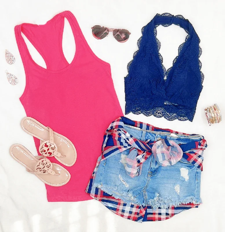 Basic Racerback Tank - Fuschia